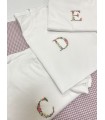 Camiseta niño inicial floral