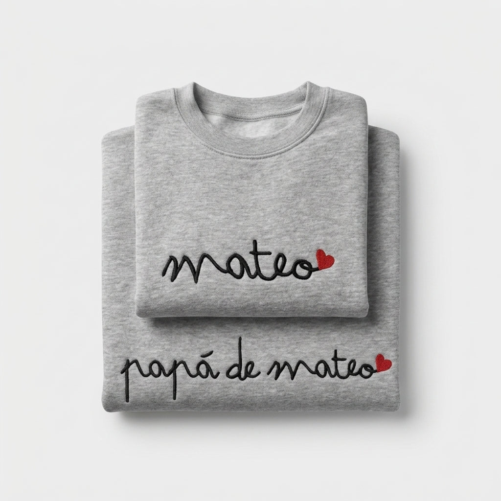 Sudadera Papá de… Caligrafía