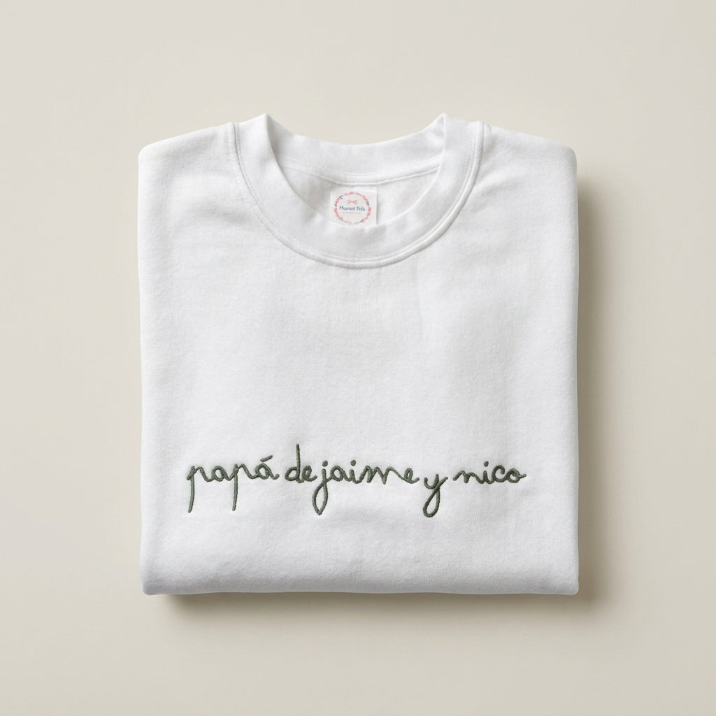 Sudadera Papá de… Caligrafía