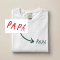 Camiseta con la letra de tu peque bordada