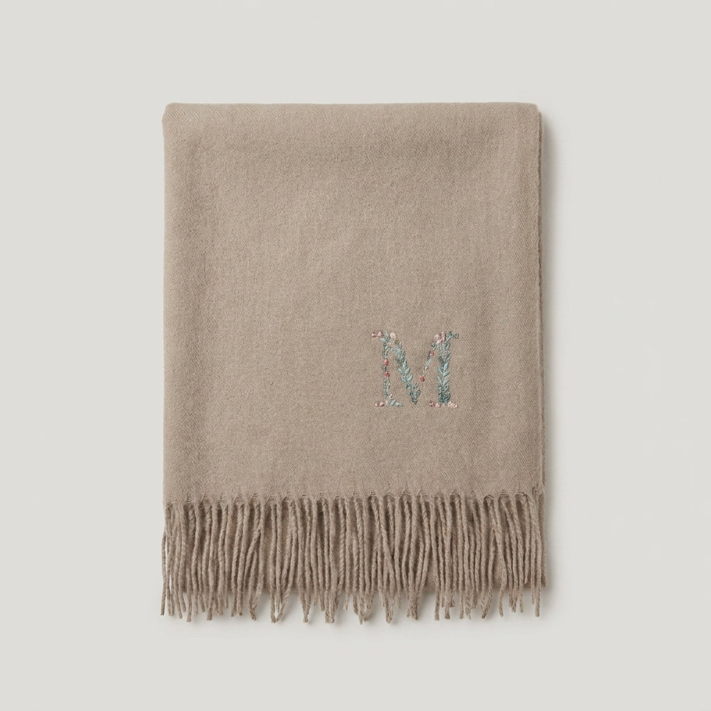 Pashmina personalizada Hojitas