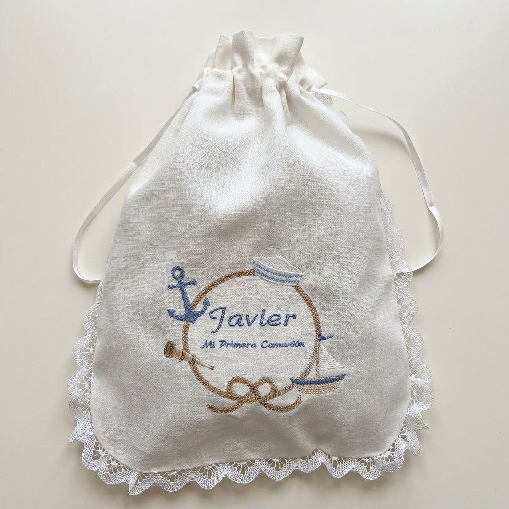 Pack de bastidor y bolsa marinera comunión