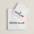 Camiseta Mujer Caligrafía personalizada