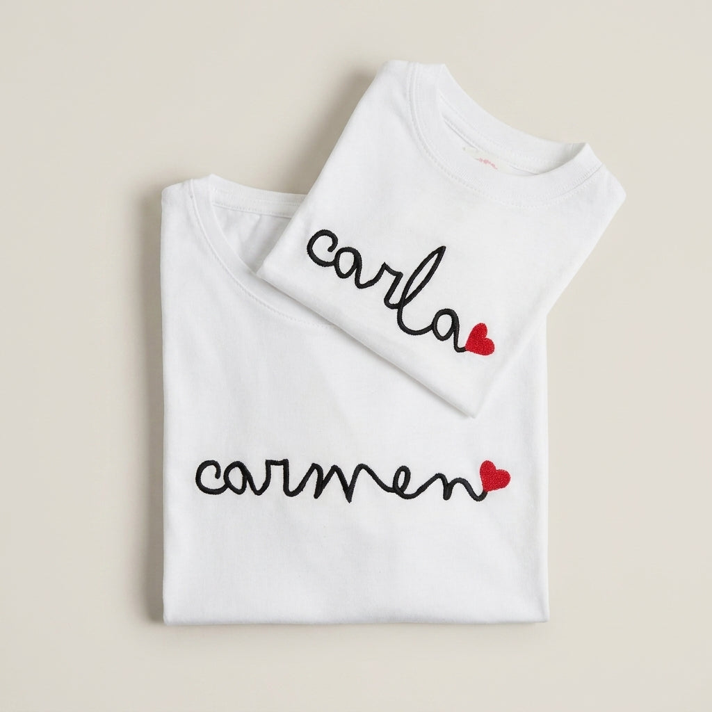 Camiseta Mujer Caligrafía personalizada