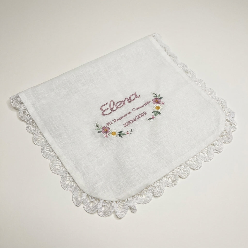 Bolsa floral comunión