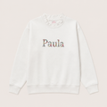 Sudadera Infantil Floral blanca