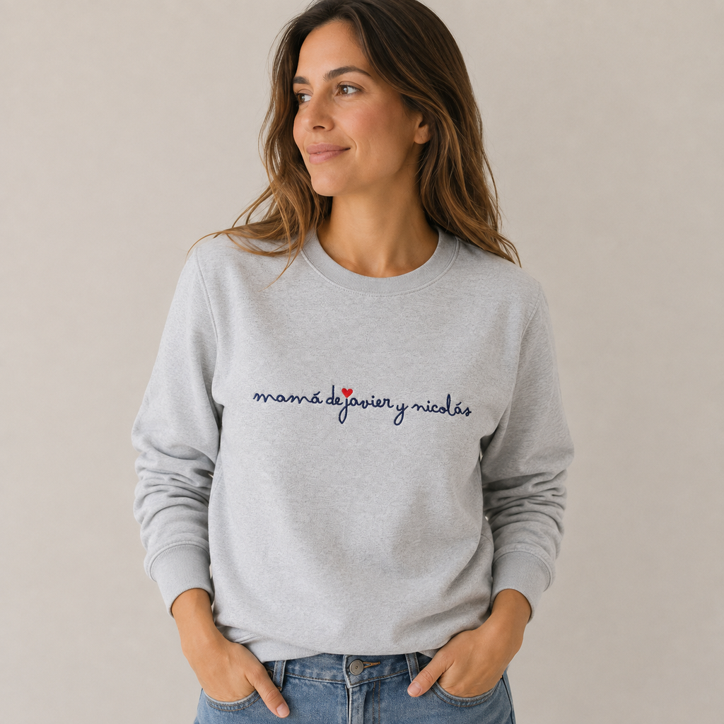 Sudadera Mamá de… Caligrafía