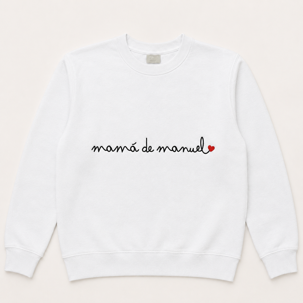 Sudadera Mamá de… Caligrafía