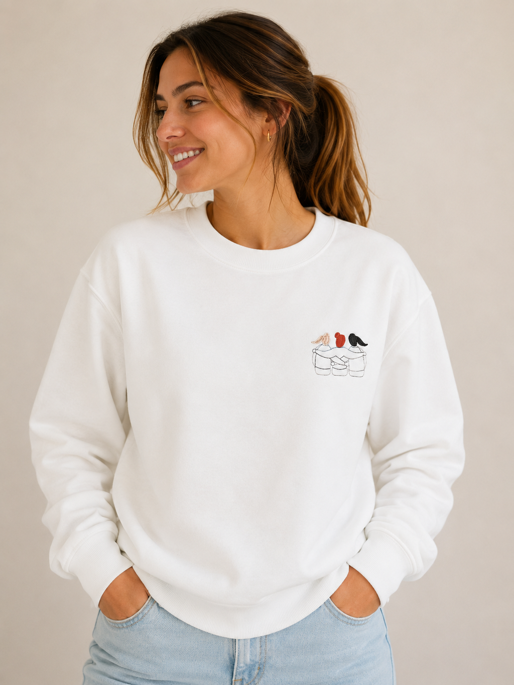 Sudadera Trío personalizada