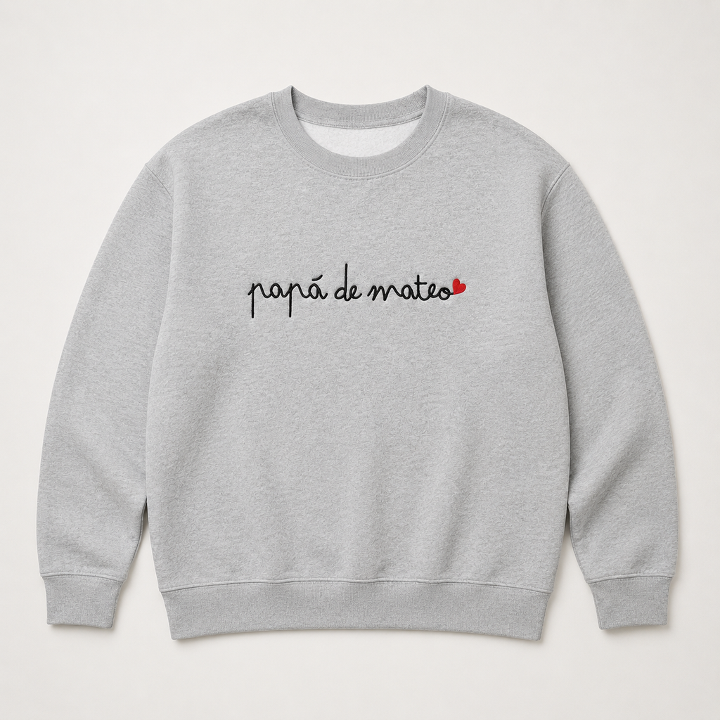 Sudadera Papá de… Caligrafía