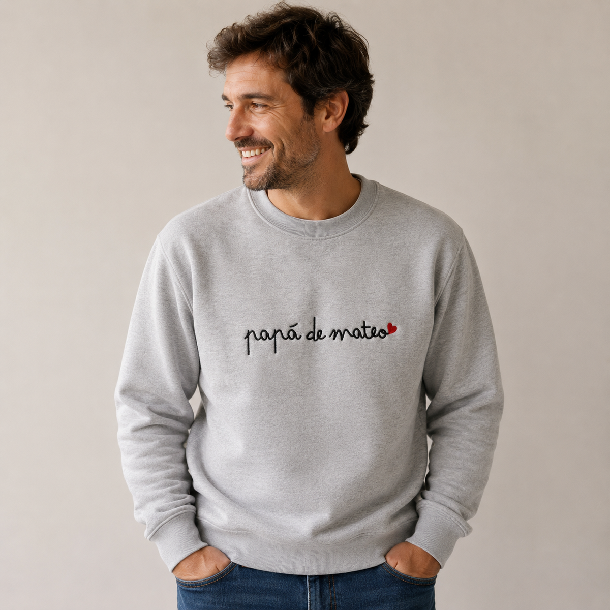 Sudadera Papá de… Caligrafía