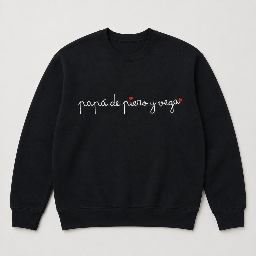 Sudadera Papá de… Caligrafía