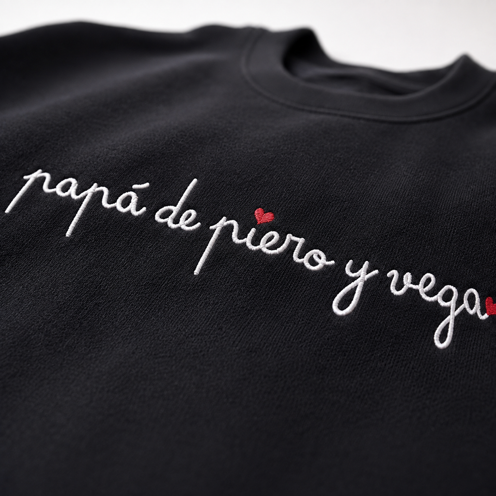 Sudadera Papá de… Caligrafía