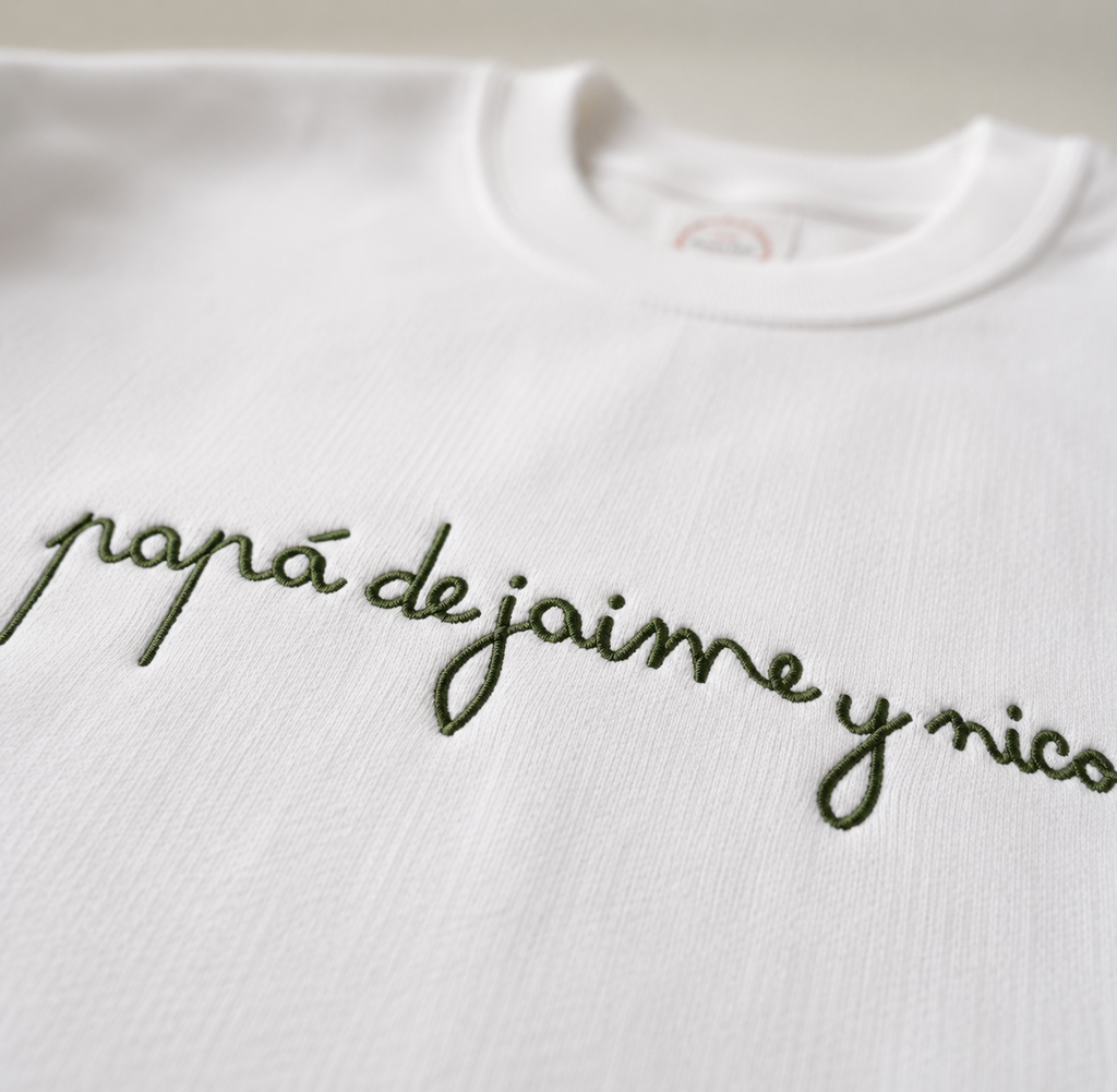 Sudadera Papá de… Caligrafía