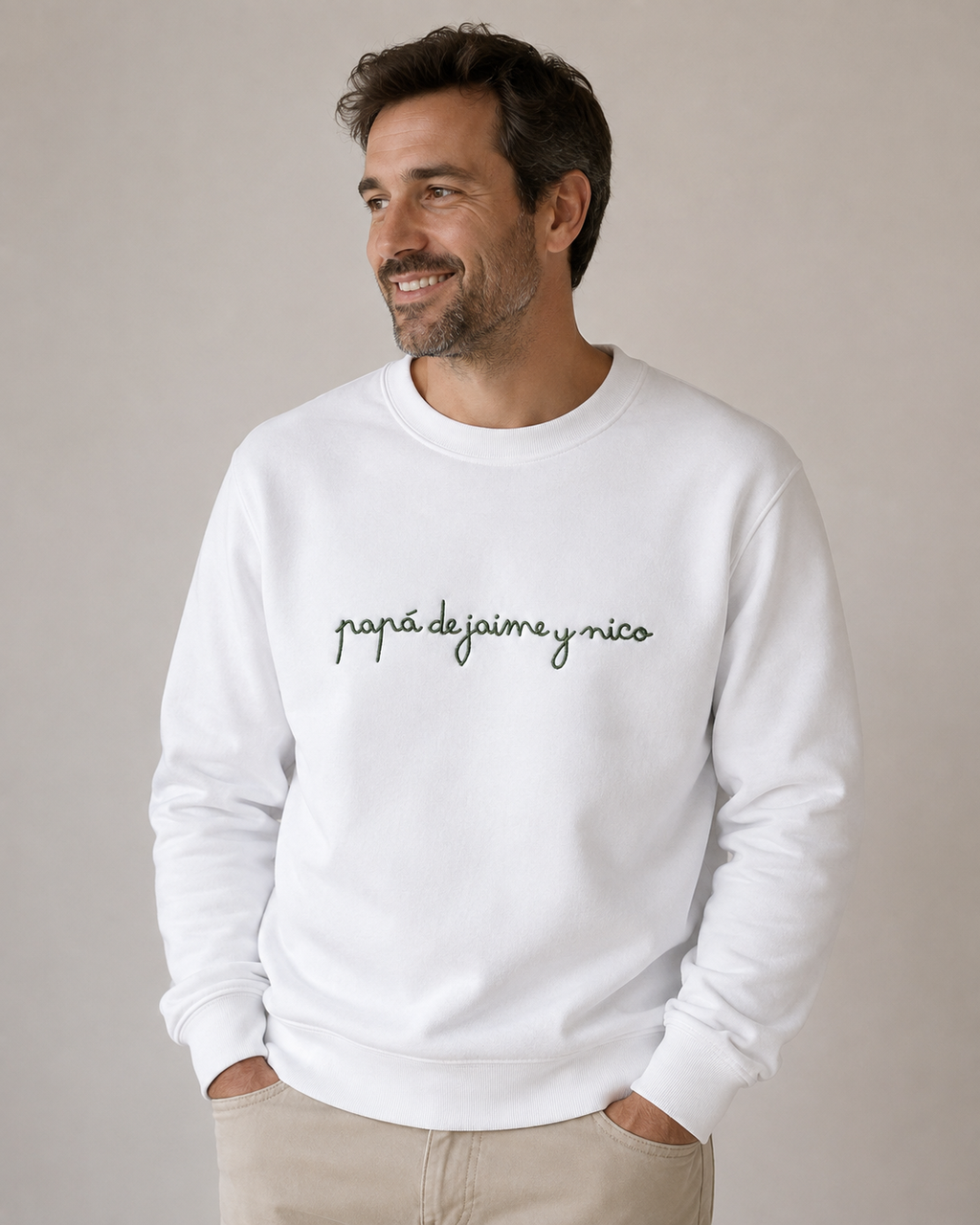 Sudadera Papá de… Caligrafía