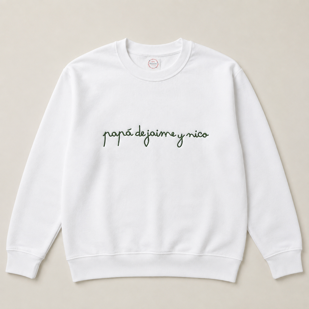 Sudadera Papá de… Caligrafía