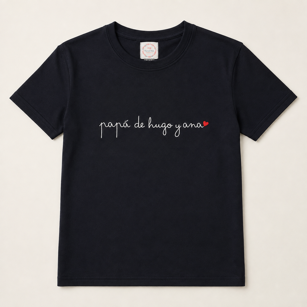 Camiseta Papá de… Caligrafía