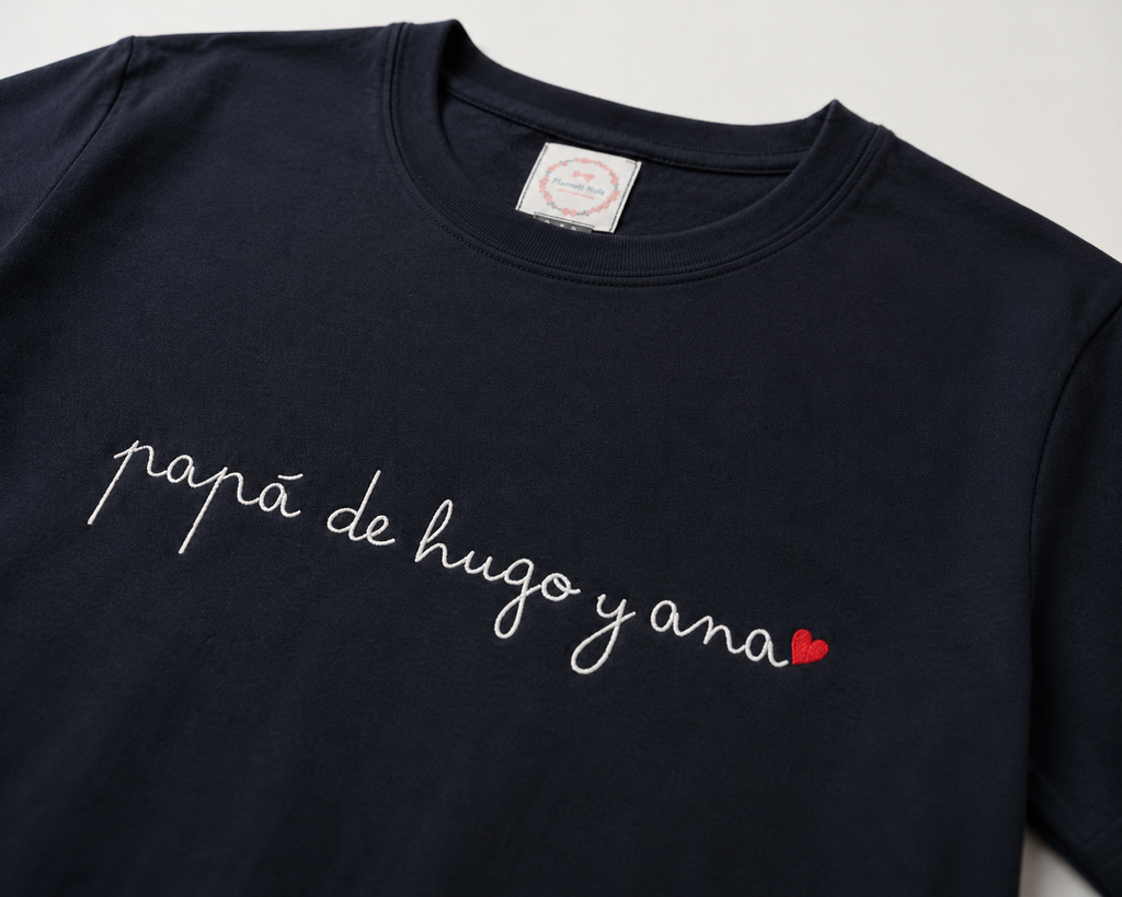 Camiseta Papá de… Caligrafía