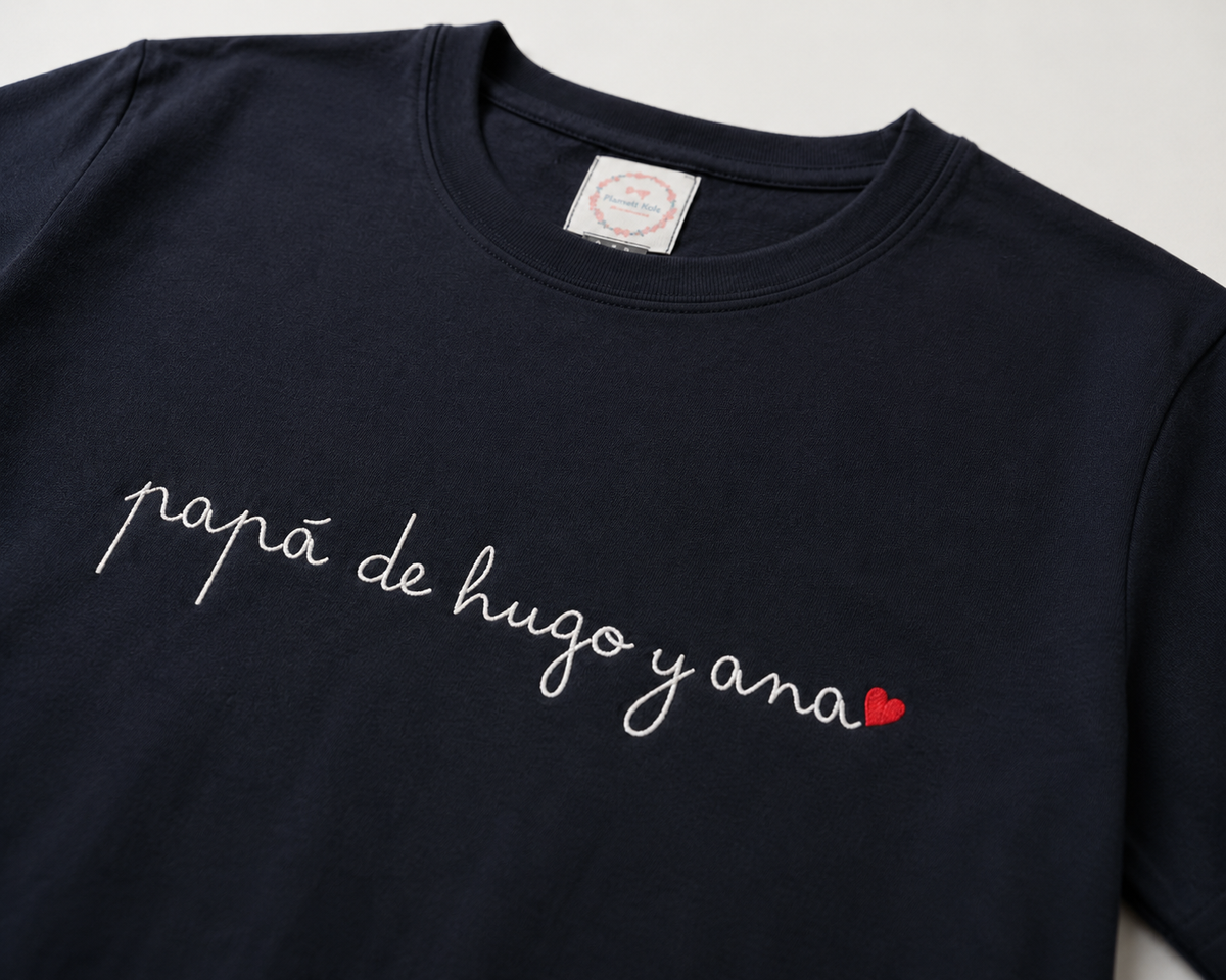 Camiseta Papá de… Caligrafía