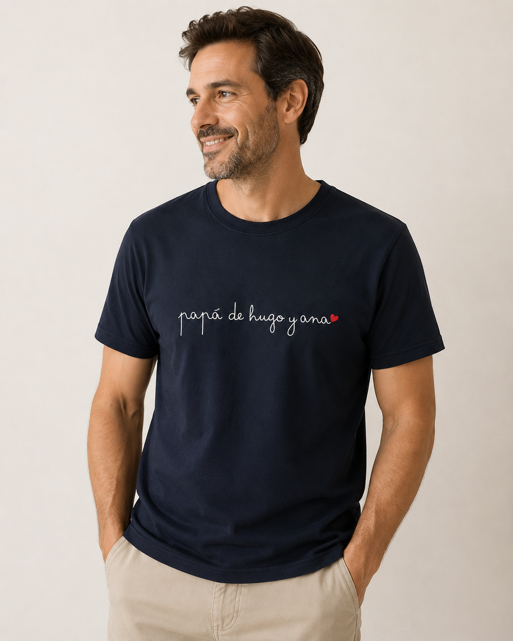 Camiseta Papá de… Caligrafía
