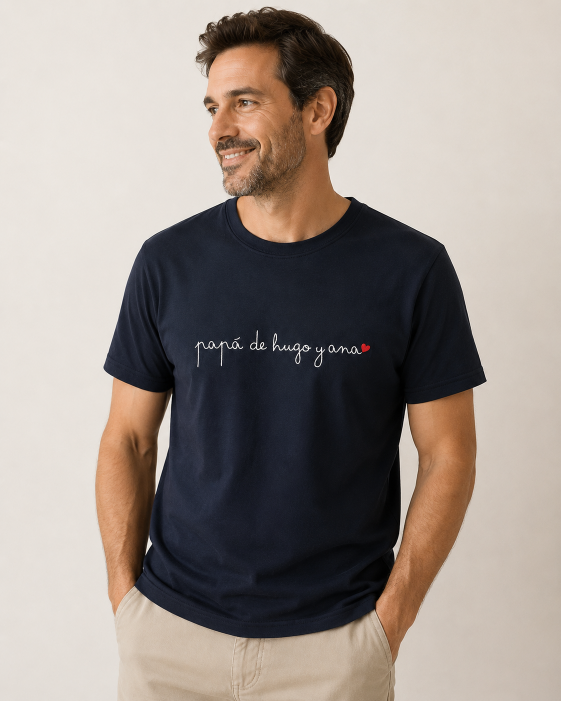 Camiseta Papá de… Caligrafía