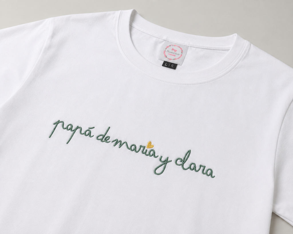 Camiseta Papá de… Caligrafía