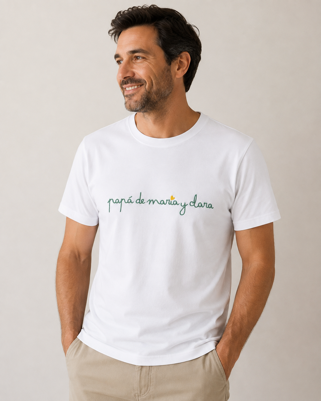 Camiseta Papá de… Caligrafía