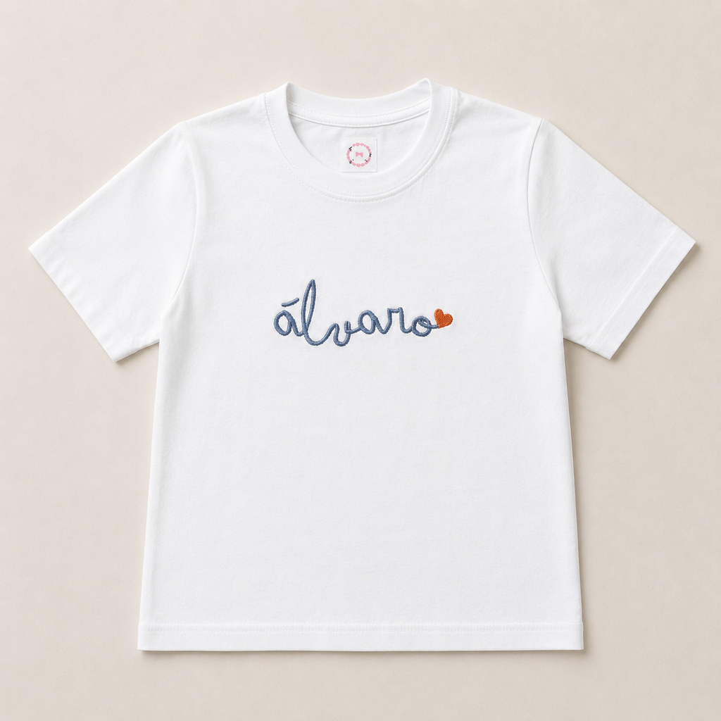 Camiseta niño personalizada Caligrafía
