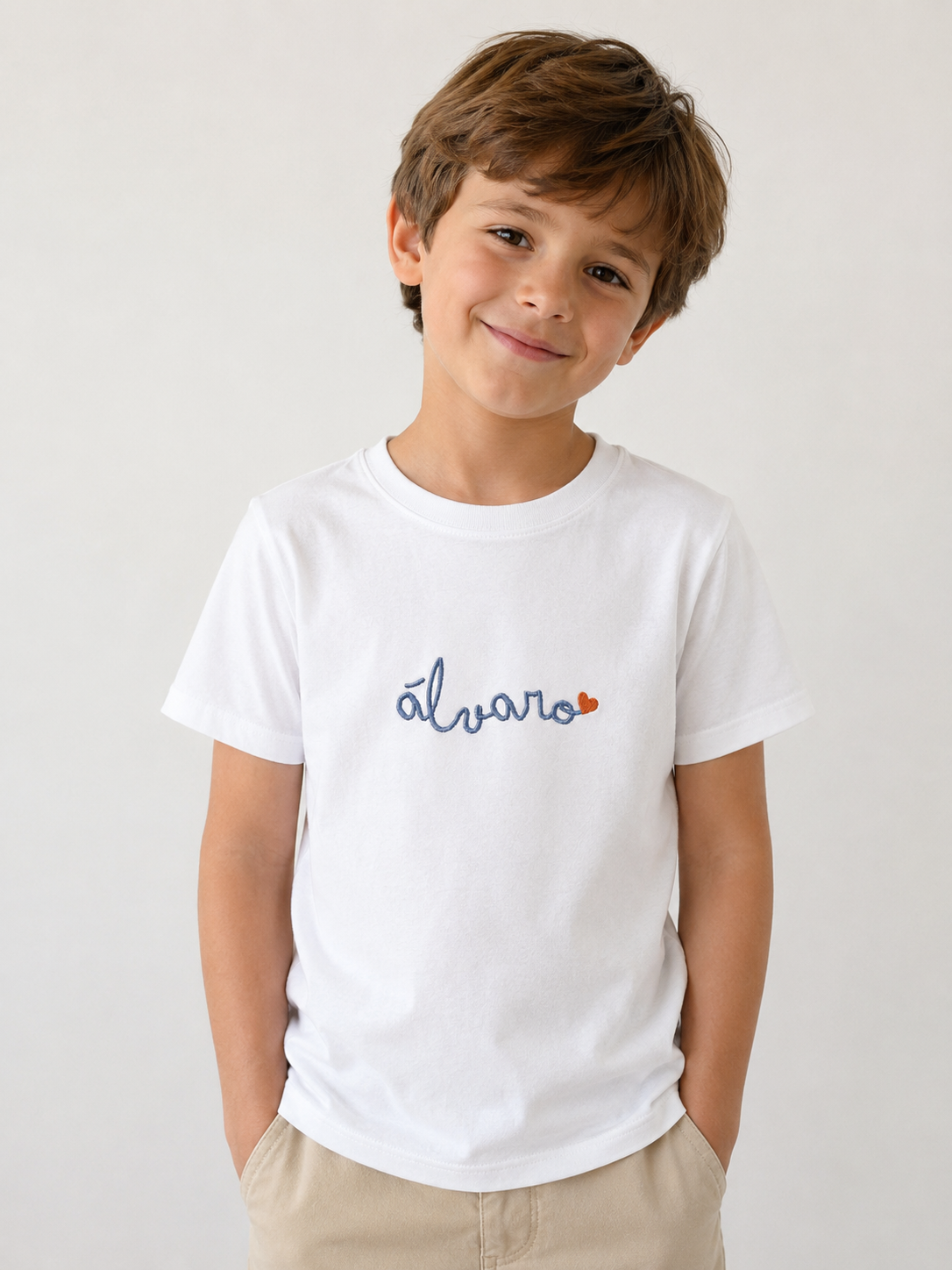 Camiseta niño personalizada Caligrafía