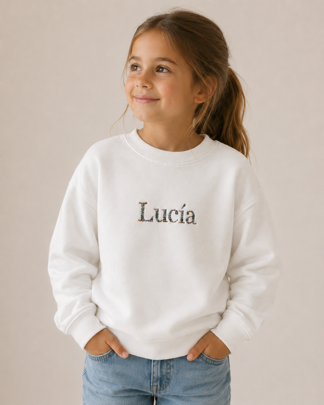 Sudadera Infantil Hojitas
