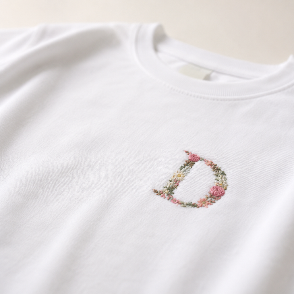 Camiseta niño Inicial Floral