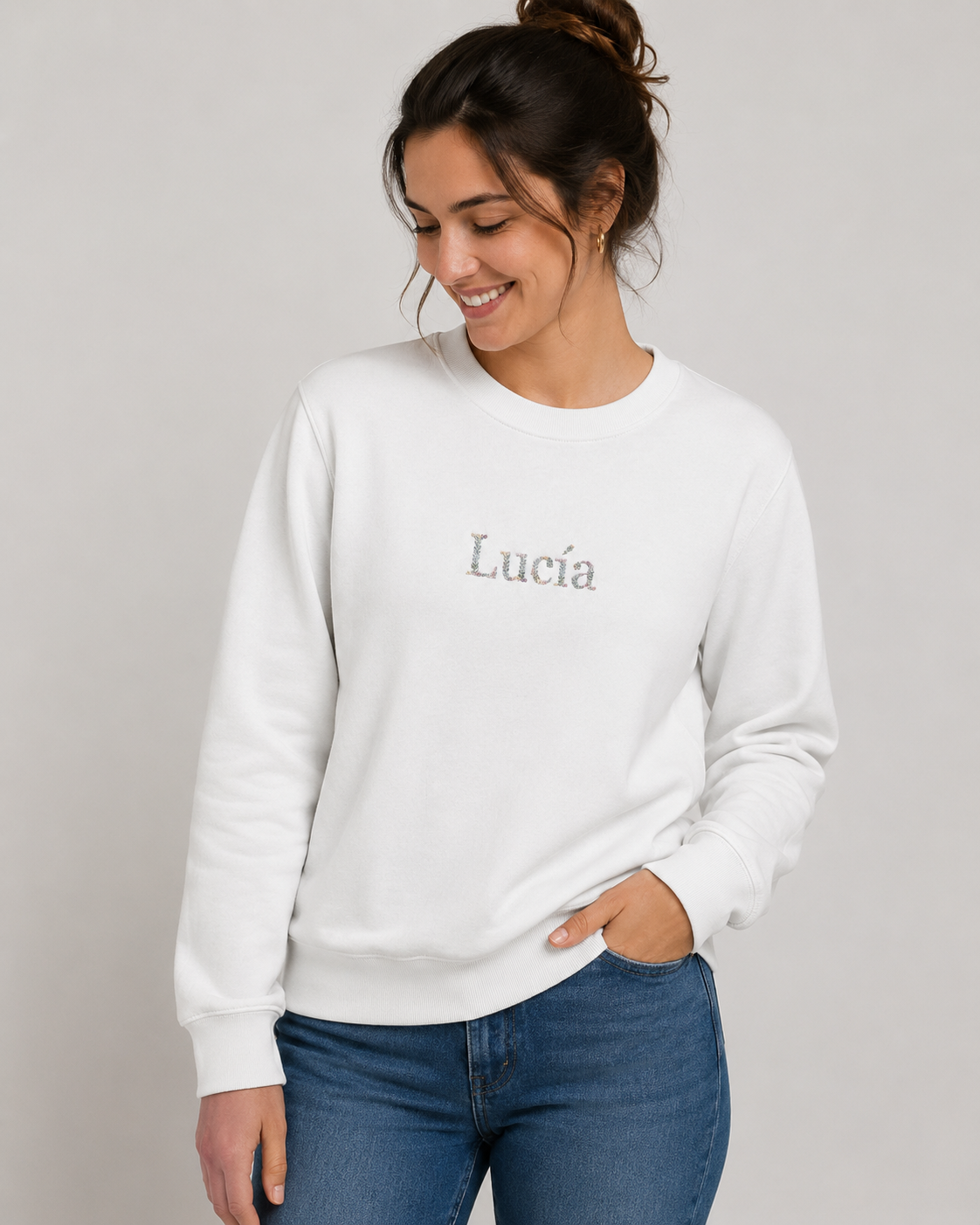 Sudadera Mujer Hojitas