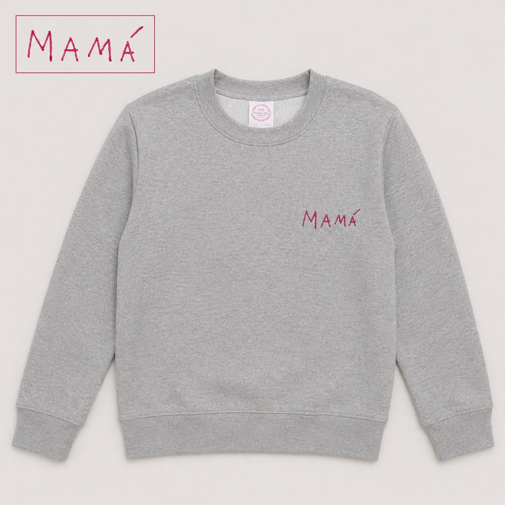 Sudadera con la letra de tu peque bordada