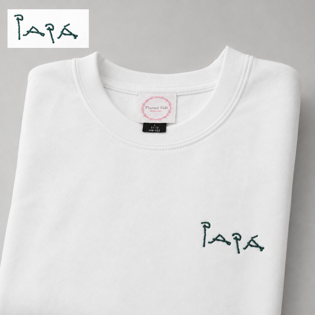 Sudadera con la letra de tu peque bordada