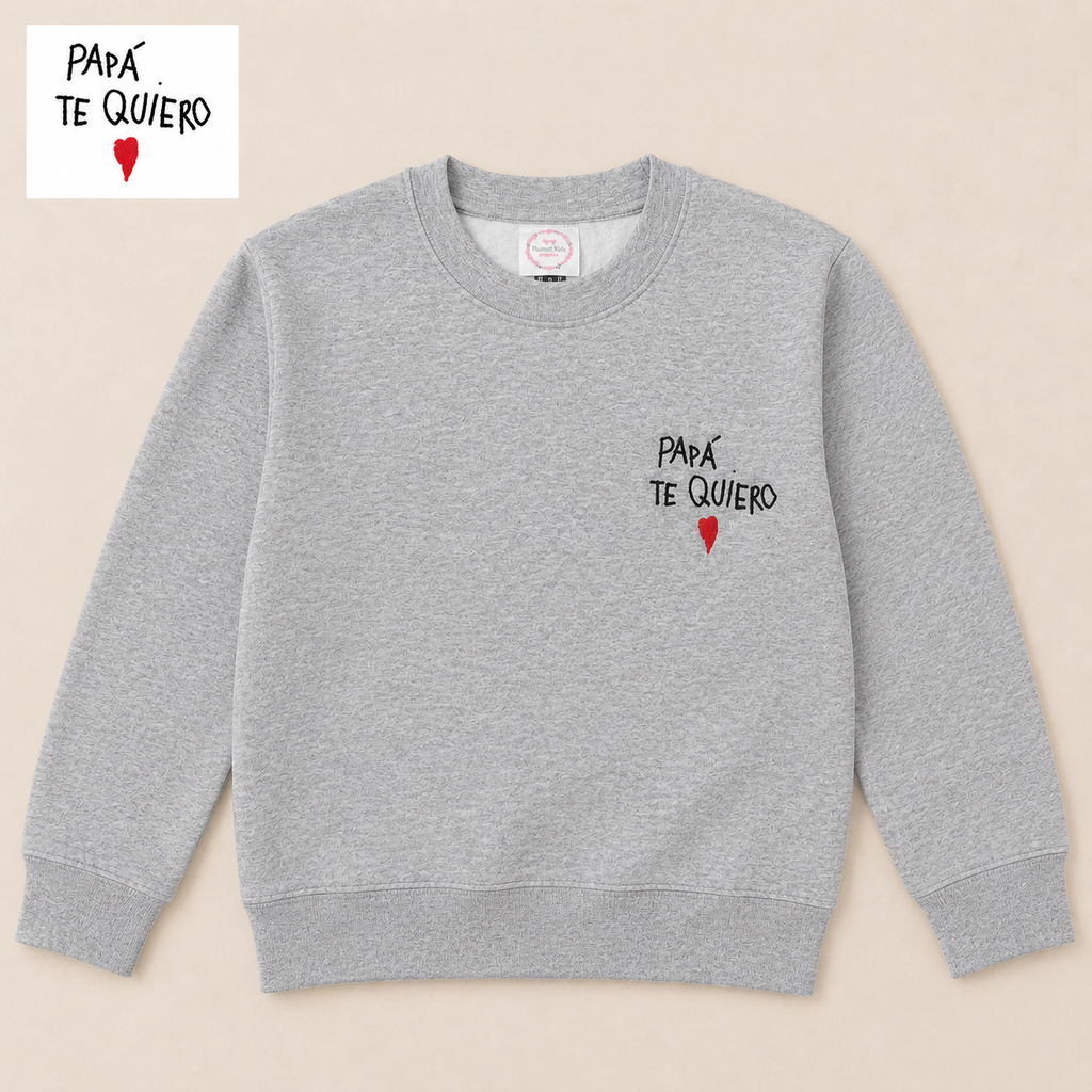 Sudadera con la letra de tu peque bordada
