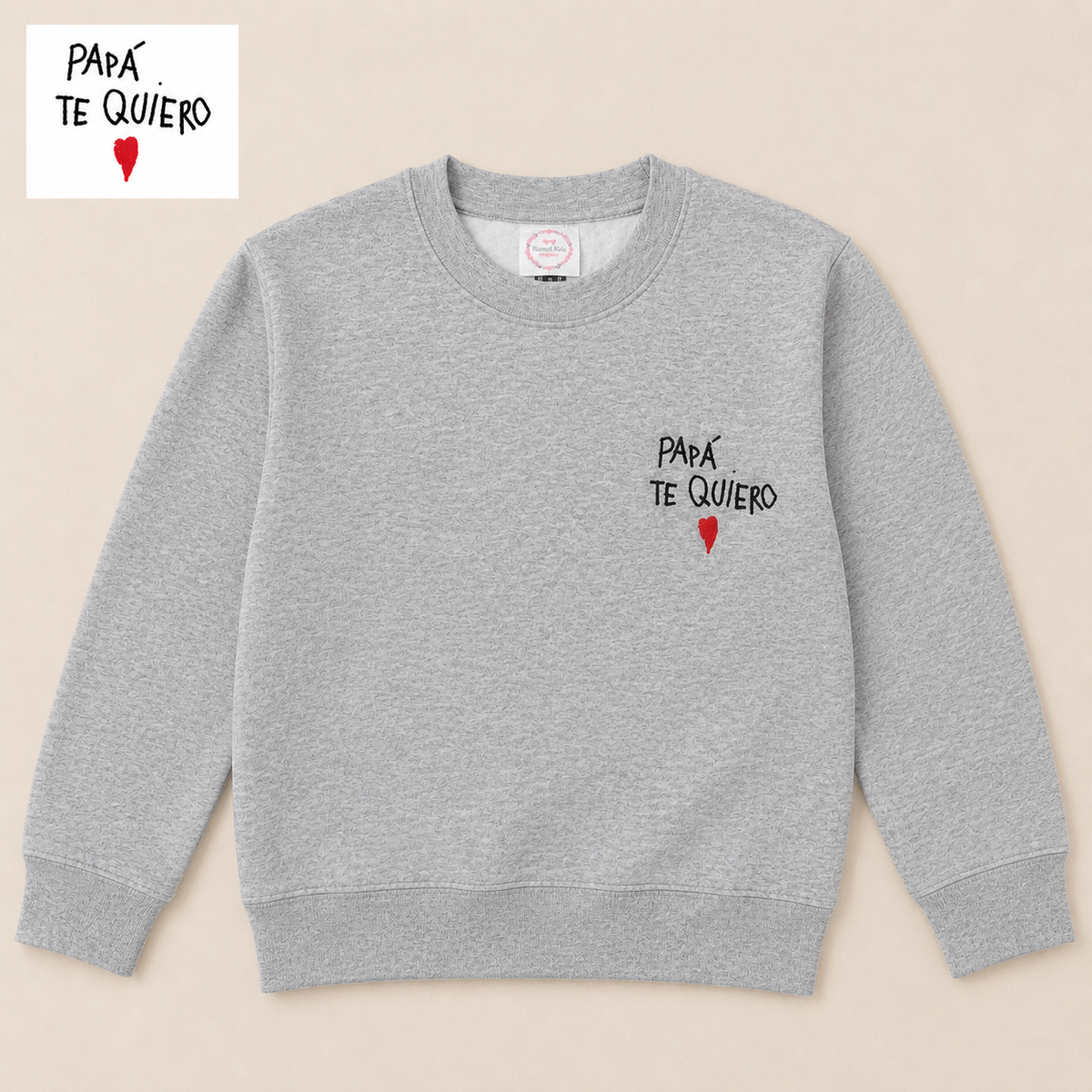 Sudadera con la letra de tu peque bordada