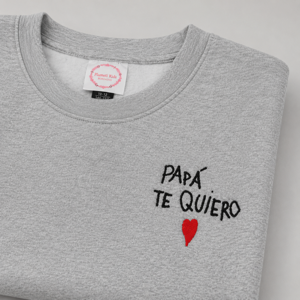 Sudadera con la letra de tu peque bordada