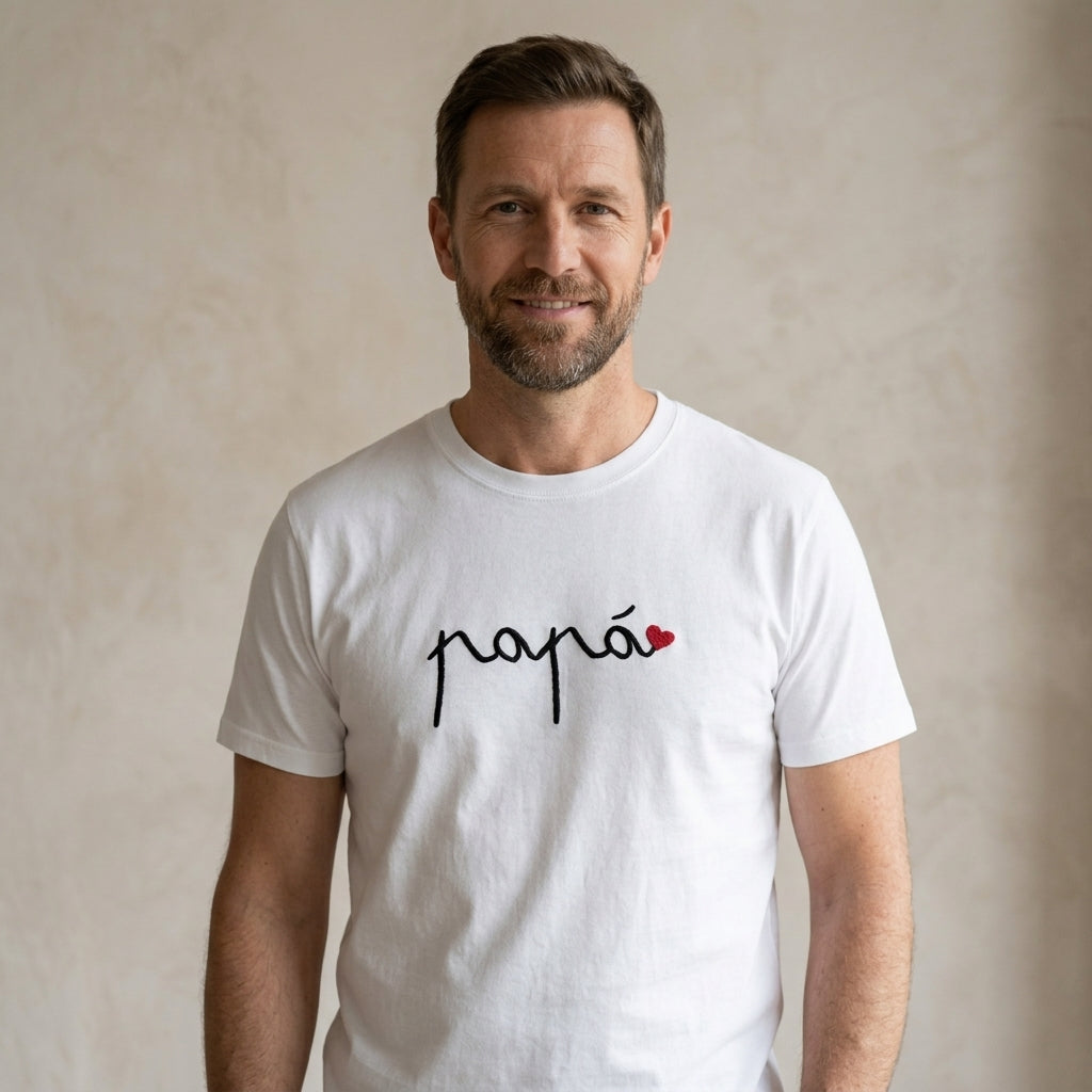 Camiseta Papá Caligrafía