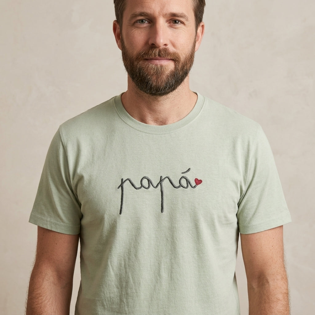 Camiseta Papá Caligrafía