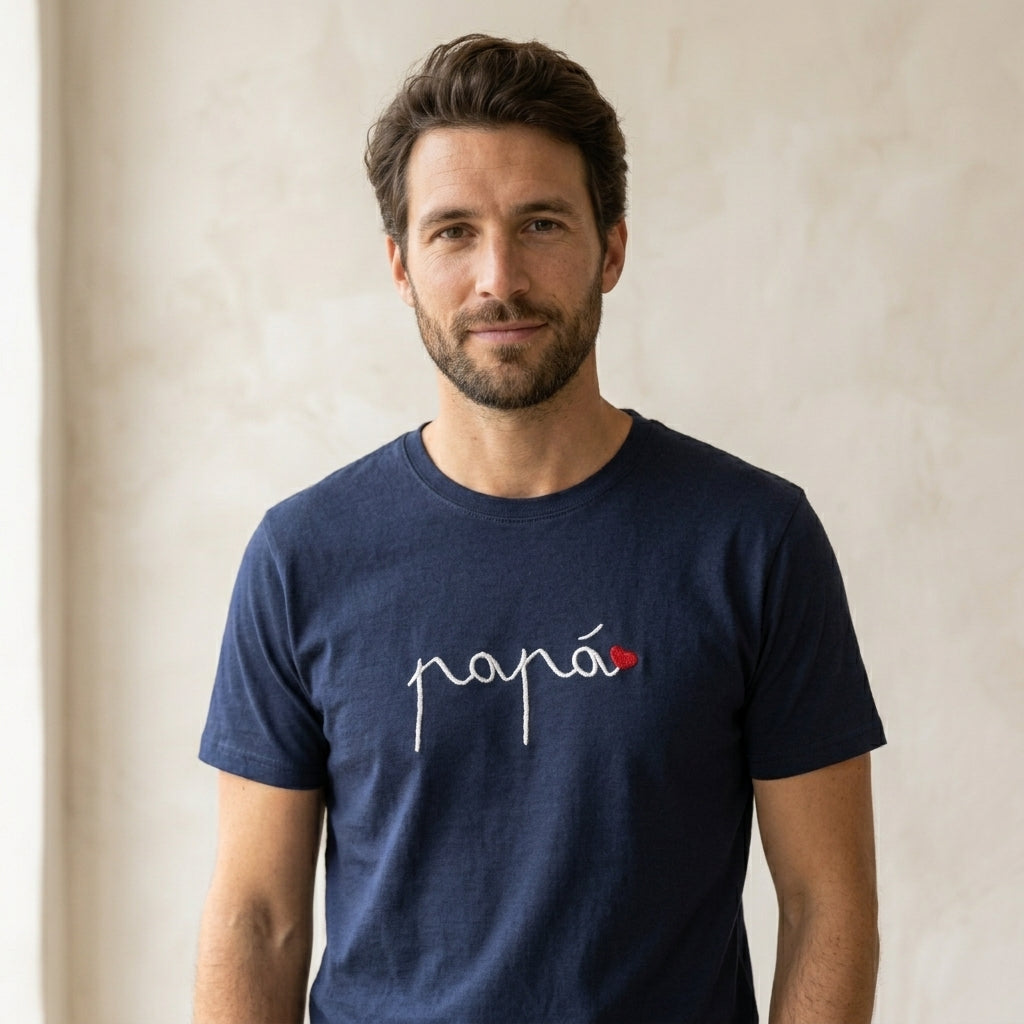 Camiseta Papá Caligrafía