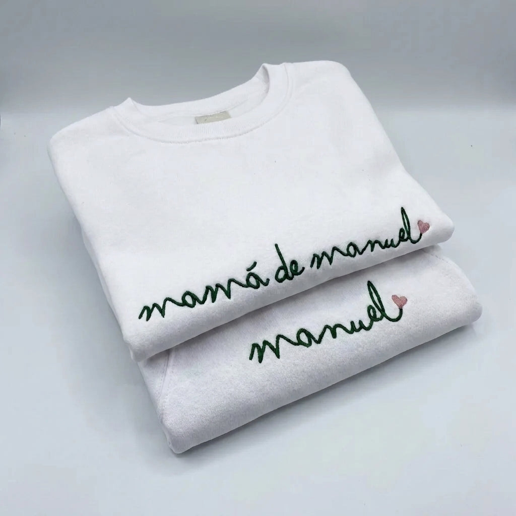 Sudadera Mamá de… Caligrafía