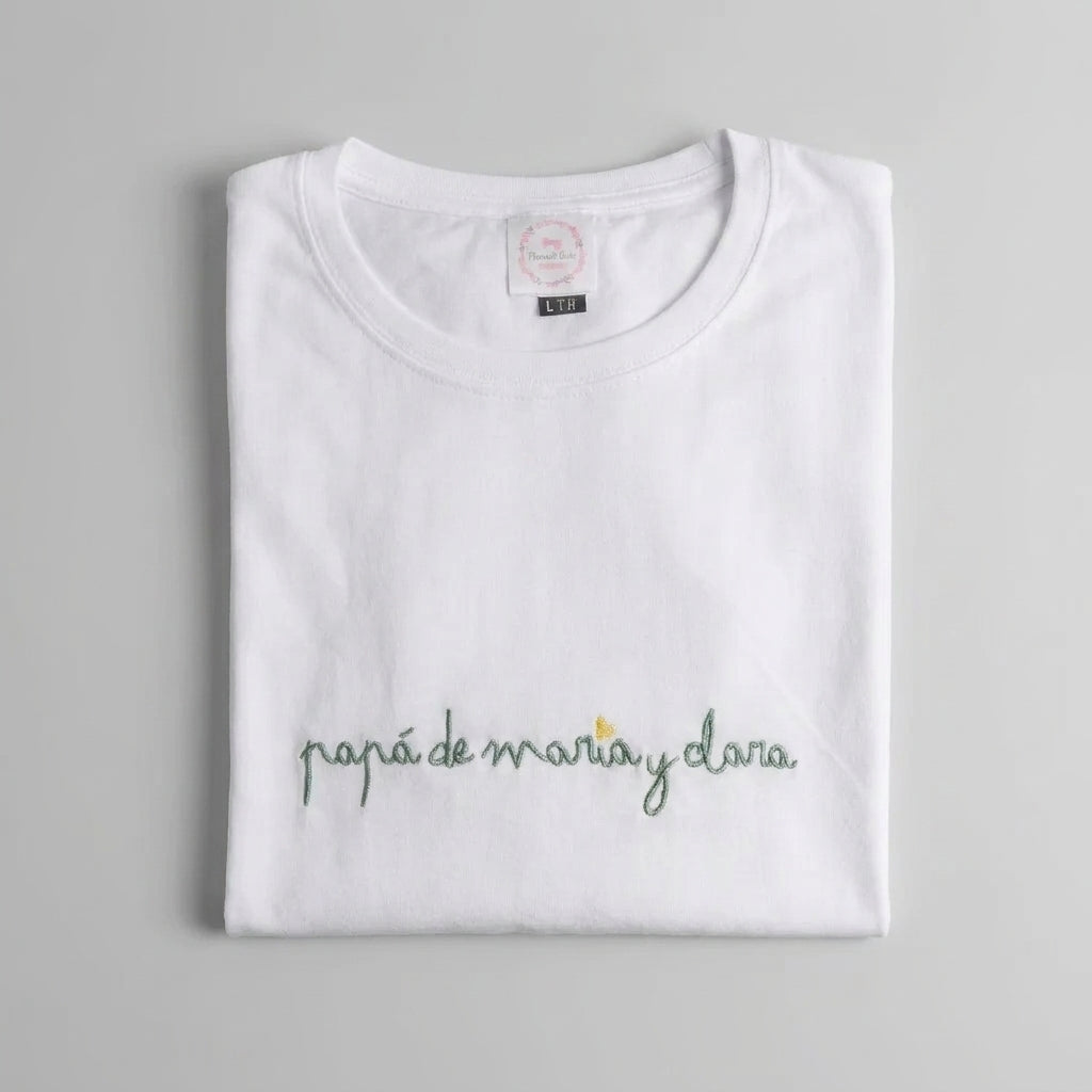 Camiseta Papá de… Caligrafía