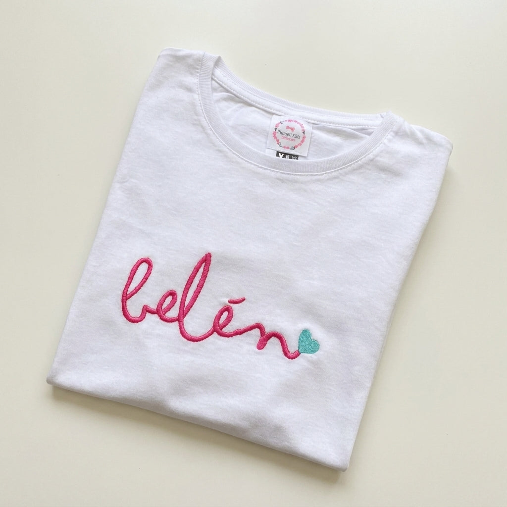 Camiseta Mujer Caligrafía personalizada