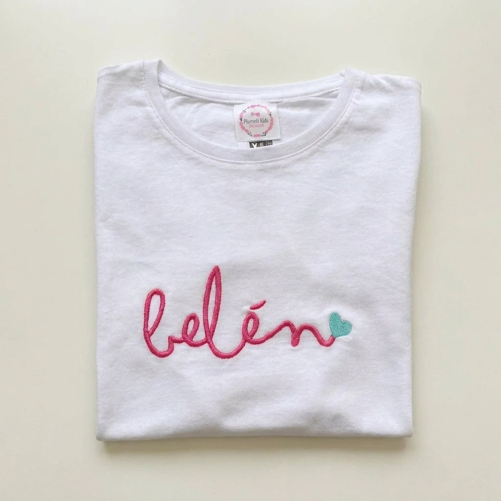 Camiseta Mujer Caligrafía personalizada