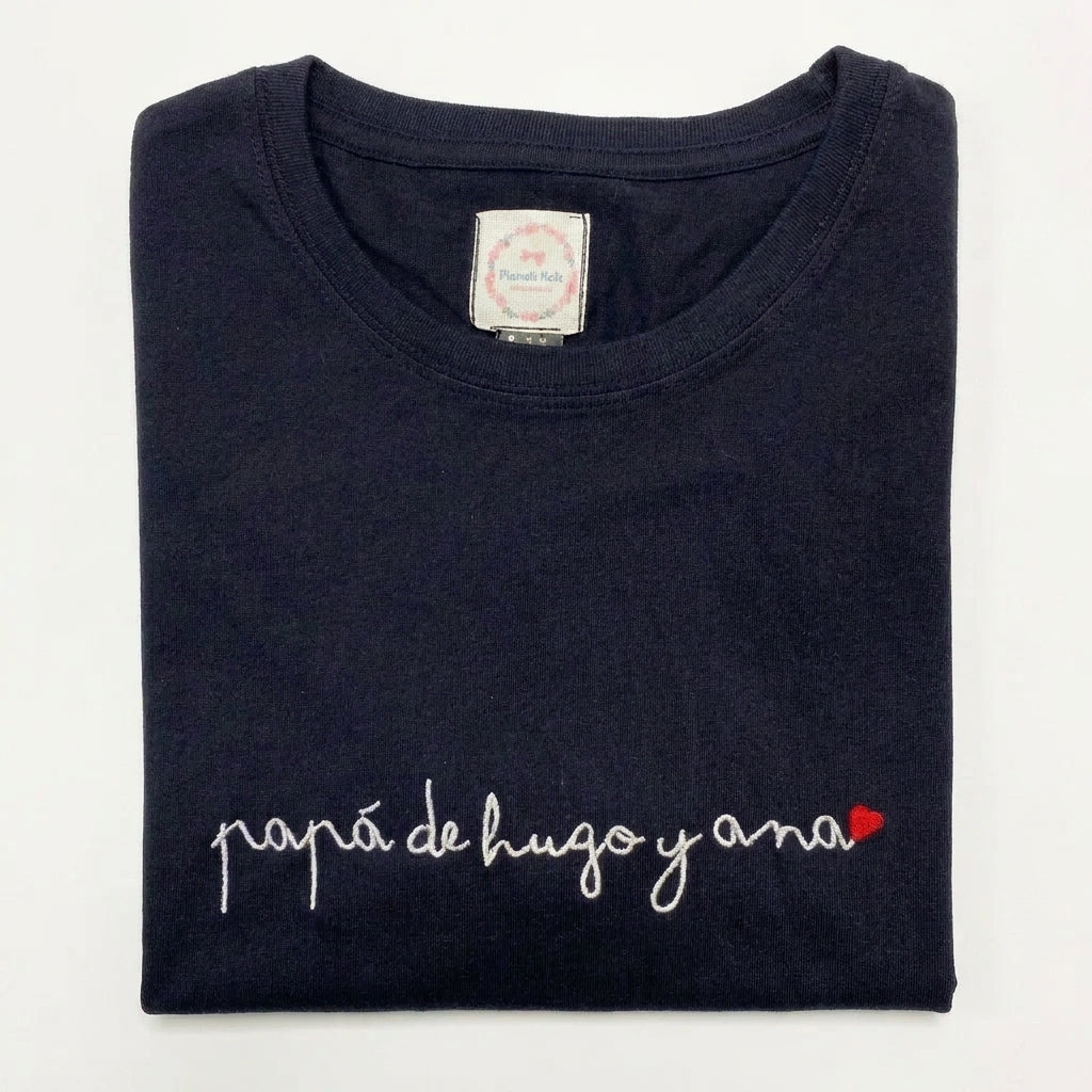 Camiseta Papá de… Caligrafía