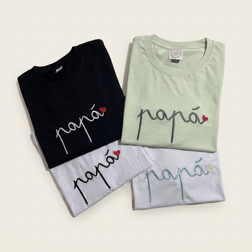Camiseta Papá Caligrafía