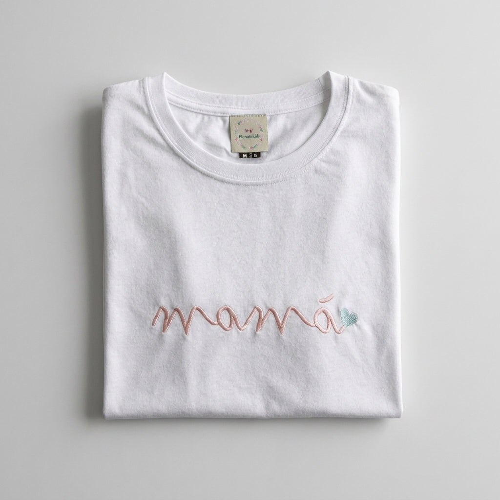 Camiseta Mamá Caligrafía