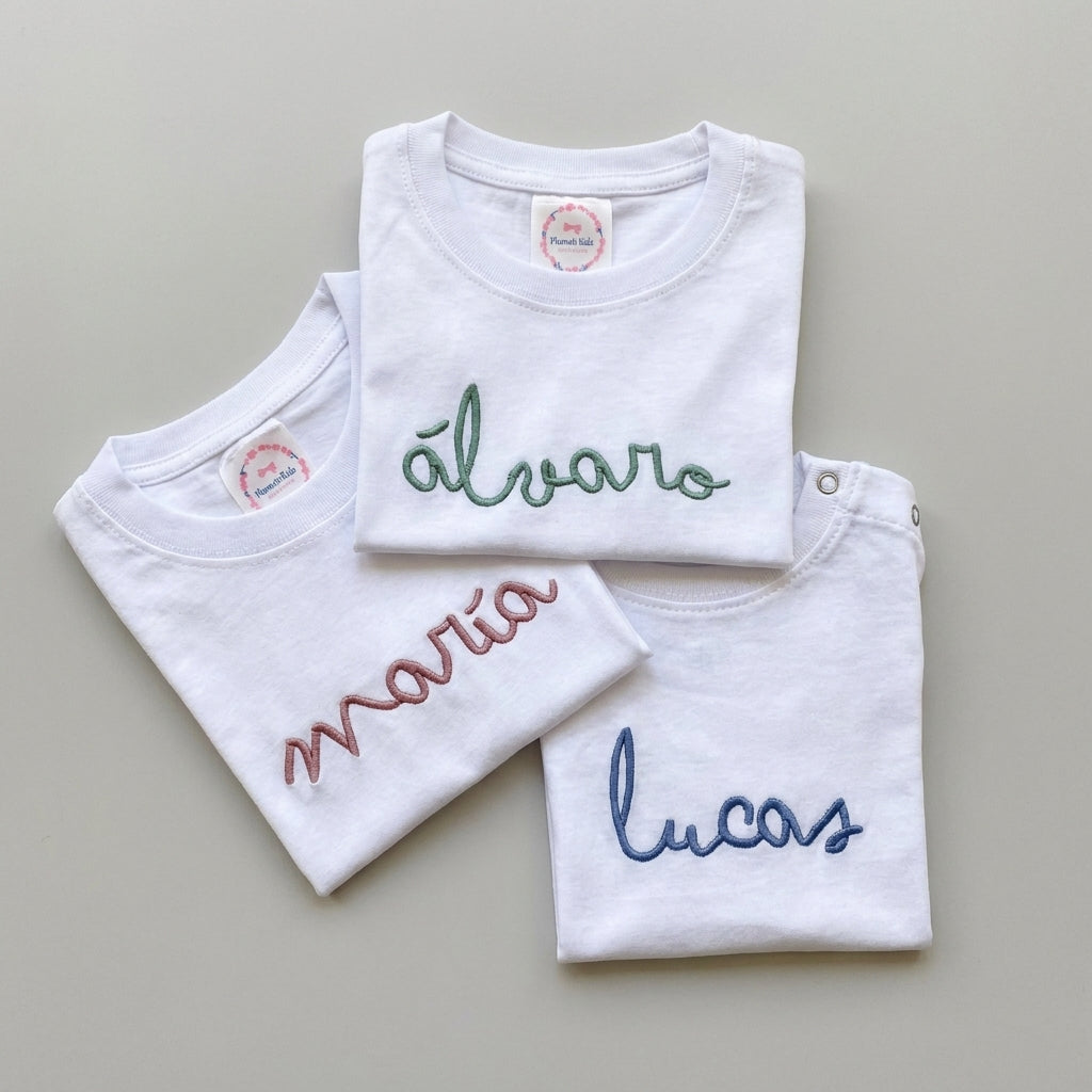 Camiseta niño personalizada Caligrafía