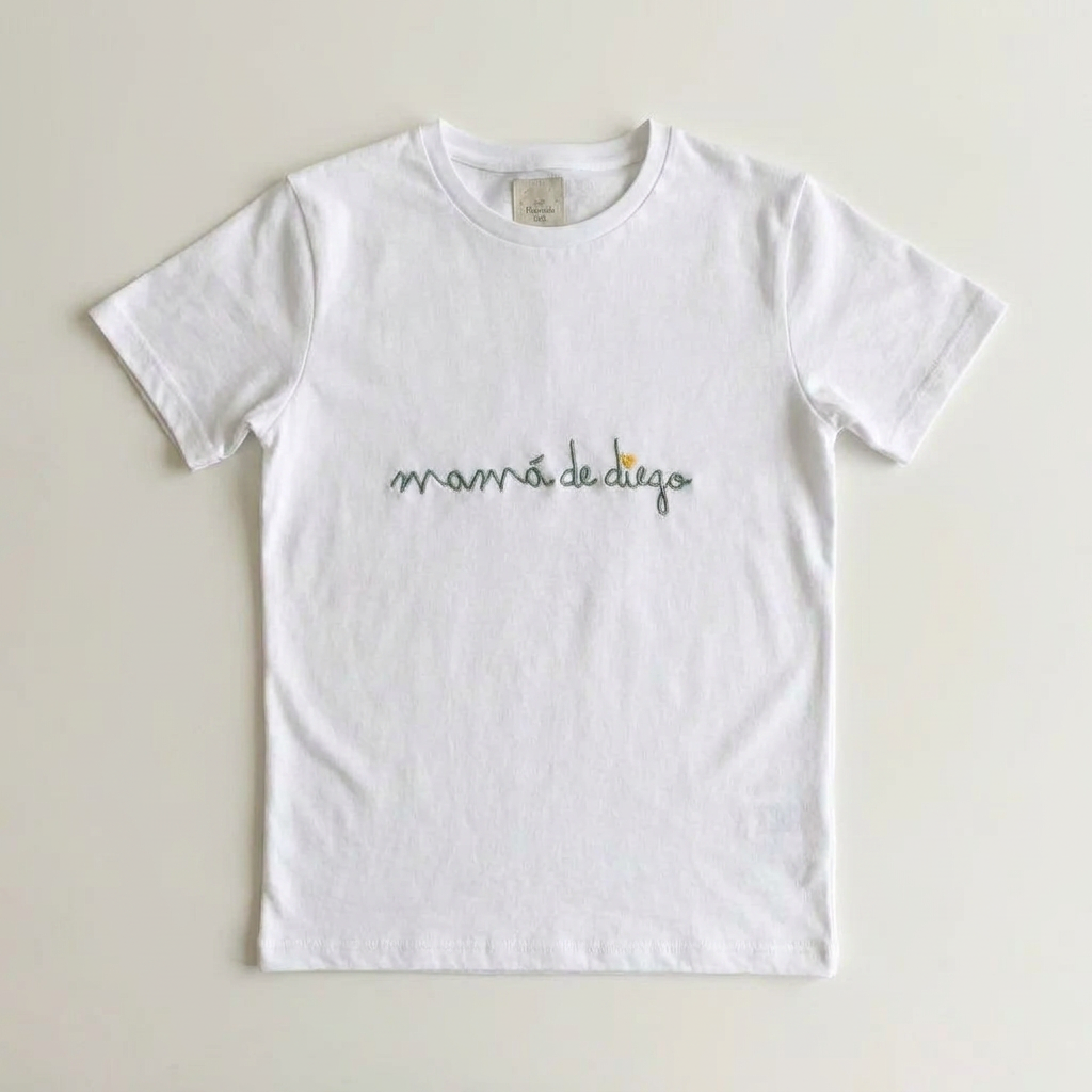 Camiseta Mamá de… Caligrafía