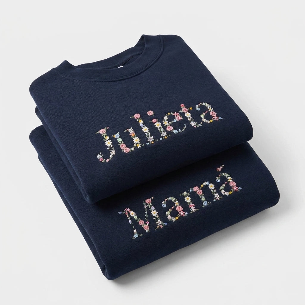 Sudadera Mujer Marino Floral